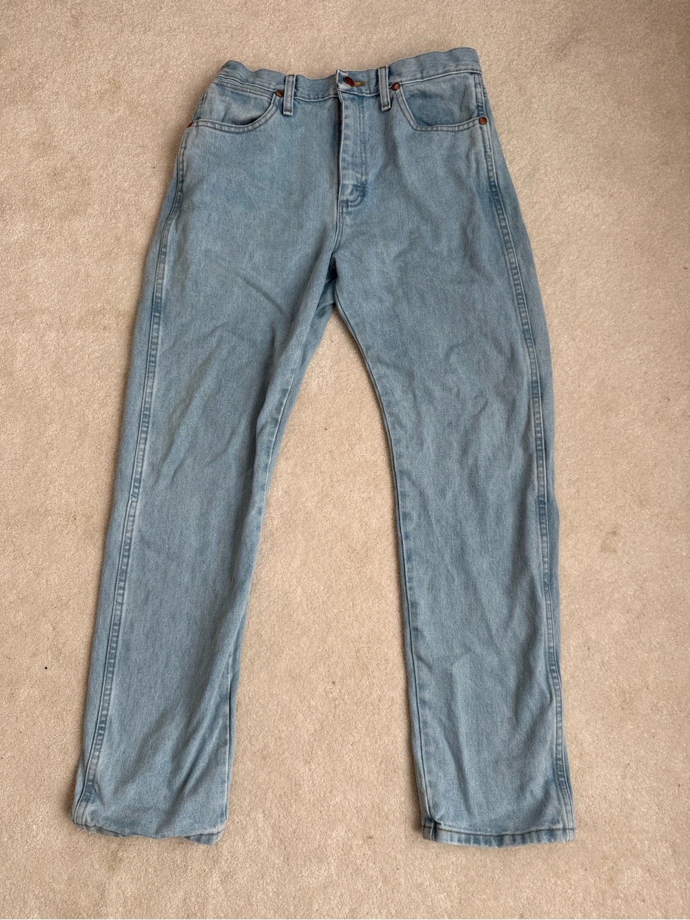 Wrangler Women's Light Blue Straight-Leg Jeans